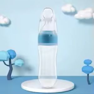 90ML Baby Fruit Feeder Pacifier — Squeeze Food Dispenser for Teething Relief