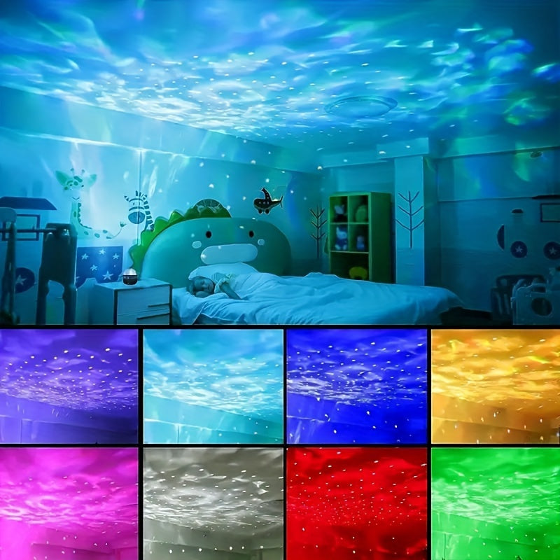 Starry Sky Projector Lamp: USB LED Aurora Night Light
