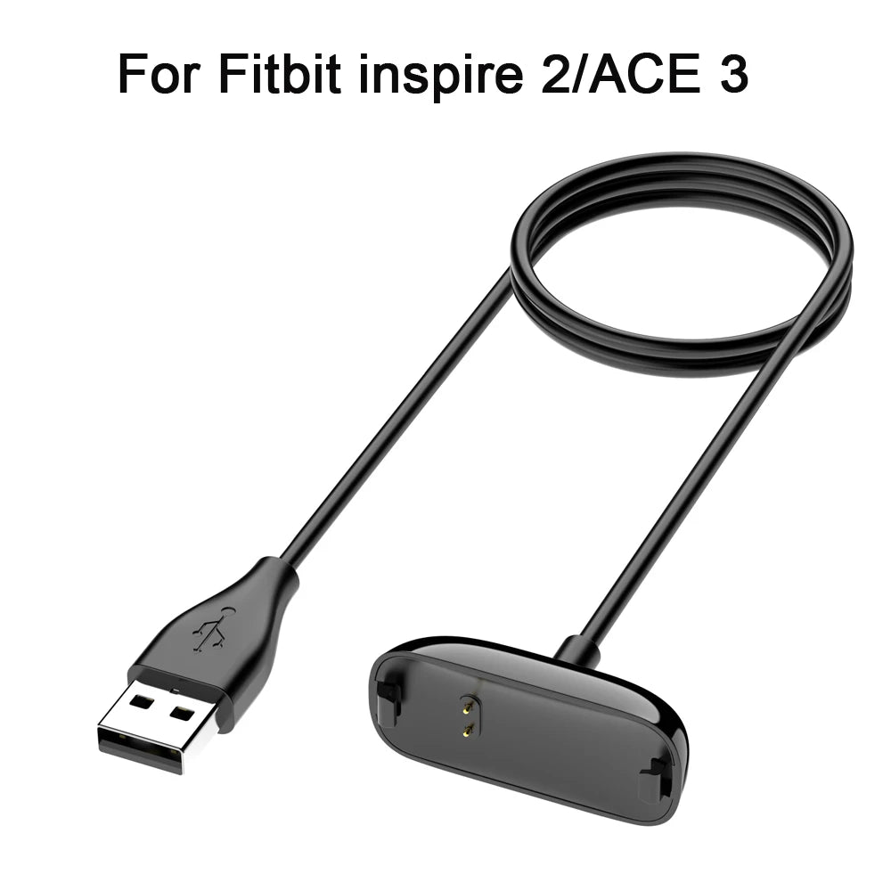 Fitbit Inspire/ACE Series USB Charger Cable - 100cm Dock Clip
