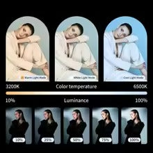 Portable RGB LED Video Light for Live Streaming and Vlogging