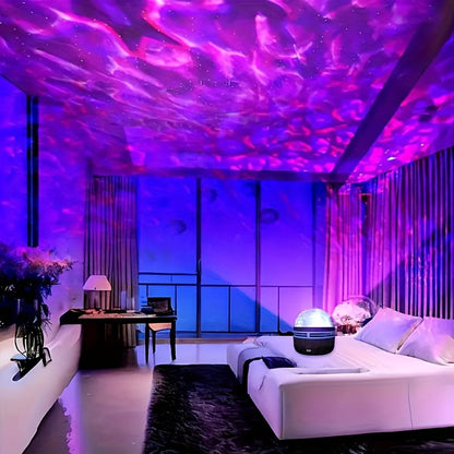 Starry Sky Projector Lamp: USB LED Aurora Night Light