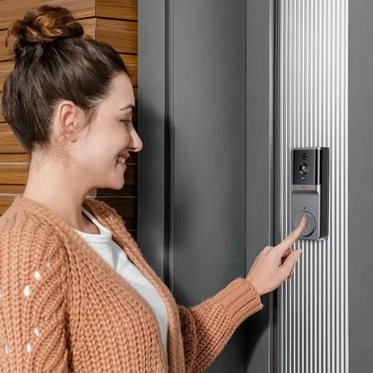 Smart WiFi Video Doorbell 4.3" Screen HD Camera with Two-Way Audio