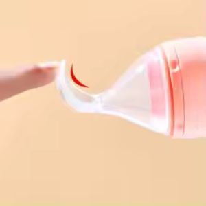 90ML Baby Fruit Feeder Pacifier — Squeeze Food Dispenser for Teething Relief