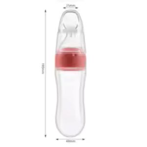 90ML Baby Fruit Feeder Pacifier — Squeeze Food Dispenser for Teething Relief