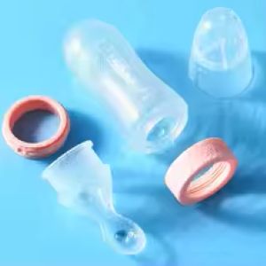 90ML Baby Fruit Feeder Pacifier — Squeeze Food Dispenser for Teething Relief